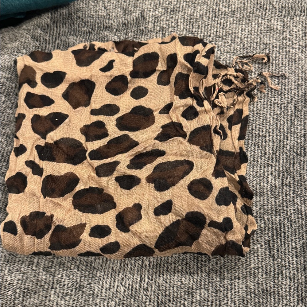 Leopard Print Scarf